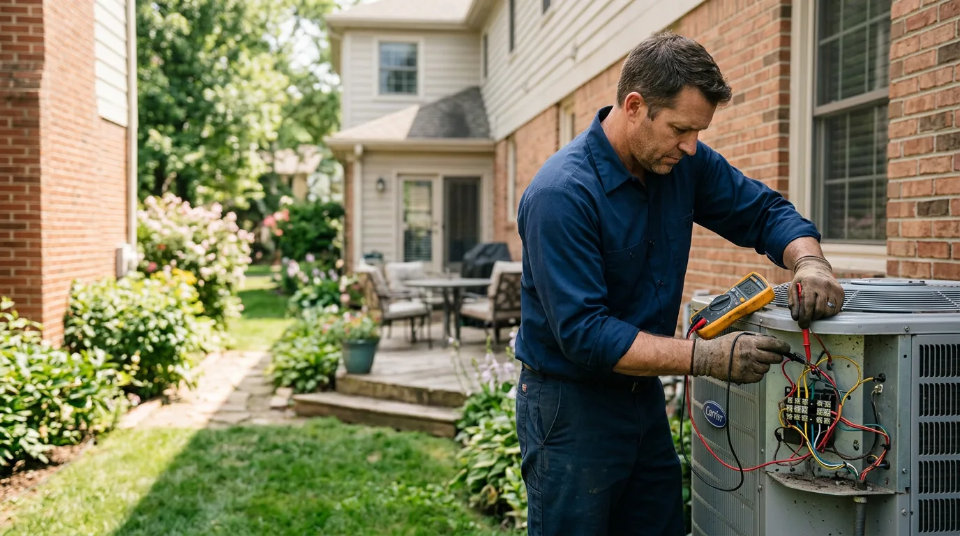 HVAC technician working near Powhatan, AR
